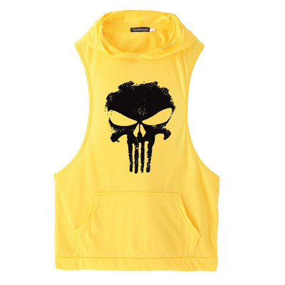 Спортен потник за мъже с качулка и джобове в различни цветове