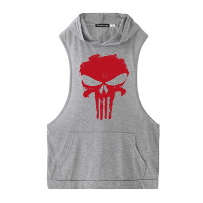 Спортен потник за мъже с качулка и джобове в различни цветове