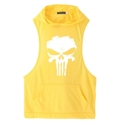 Спортен потник за мъже с качулка и джобове в различни цветове