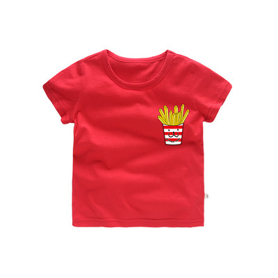 Gyerek póló fiúknak rövid ujjal és rátéttel - négy színben