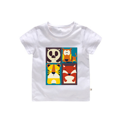 Μπλουζάκι μόδας μικρού μεγέθους με τετράχρωμες εφαρμογές