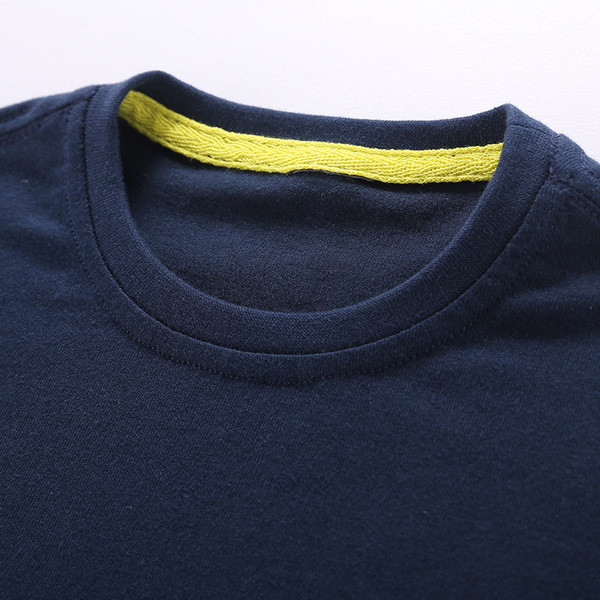 Gyermek póló fiúknak rövid ujjú, rátéttel, két színben