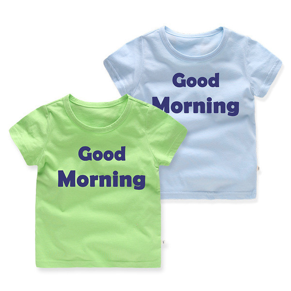 Παιδικό μπλουζάκι για αγόρια με κοντό μανίκι και τριών χρωμάτων με  επιγραφή