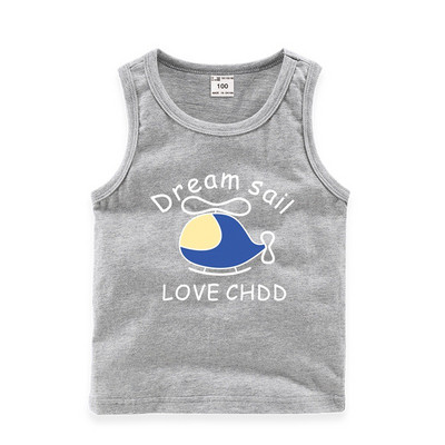 Παιδικό αμάνικο μπλουζάκι για αγόρια σε διάφορα χρώματα