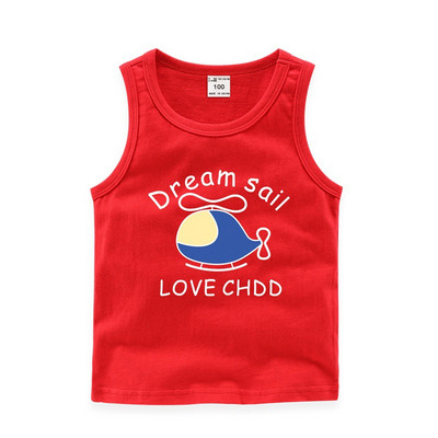 Παιδικό αμάνικο μπλουζάκι για αγόρια σε διάφορα χρώματα