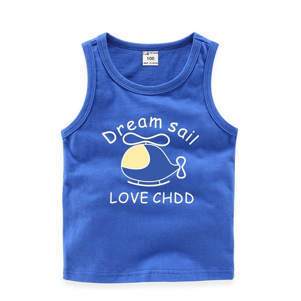 Παιδικό αμάνικο μπλουζάκι για αγόρια σε διάφορα χρώματα