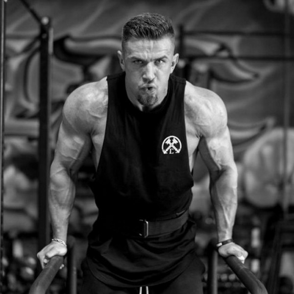 Sport férfi aszimmetrikus felső két modellel