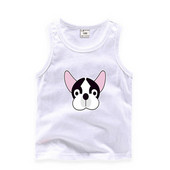 Παιδικό καθημερινό αμάνικο μπλουζάκι για αγόρια και κορίτσια σε διάφορα χρώματα