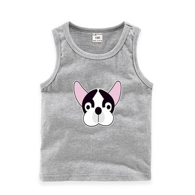 Παιδικό καθημερινό αμάνικο μπλουζάκι για αγόρια και κορίτσια σε διάφορα χρώματα