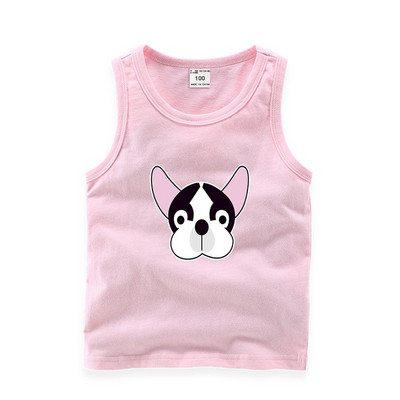 Παιδικό καθημερινό αμάνικο μπλουζάκι για αγόρια και κορίτσια σε διάφορα χρώματα