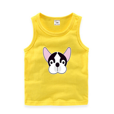 Παιδικό καθημερινό αμάνικο μπλουζάκι για αγόρια και κορίτσια σε διάφορα χρώματα