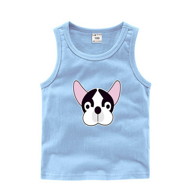 Παιδικό καθημερινό αμάνικο μπλουζάκι για αγόρια και κορίτσια σε διάφορα χρώματα