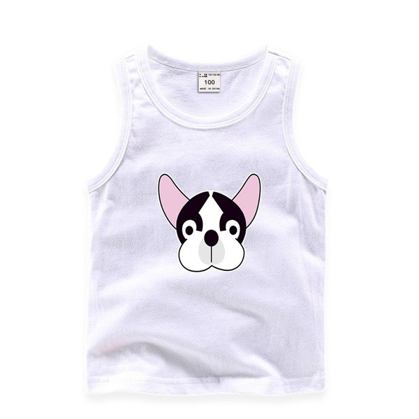 Παιδικό καθημερινό αμάνικο μπλουζάκι για αγόρια και κορίτσια σε διάφορα χρώματα