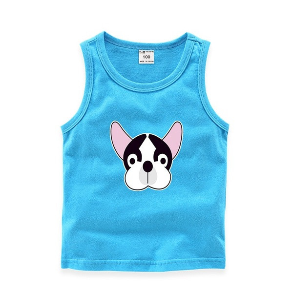 Παιδικό καθημερινό αμάνικο μπλουζάκι για αγόρια και κορίτσια σε διάφορα χρώματα