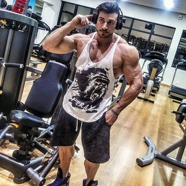 Maieu casual pentru bărbați, cu decolteu în formă de O