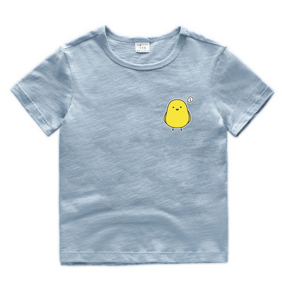 Детска тениска за момчета и момичета с апликация в пет цвята