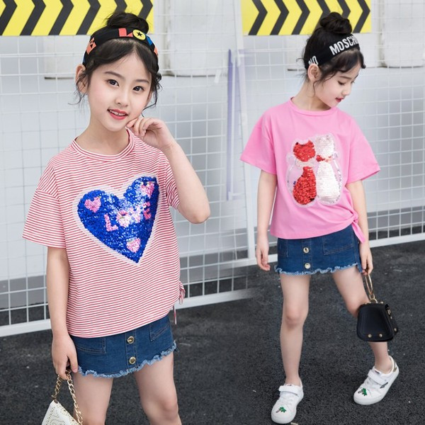 Modern gyerekpóló flitteres díszítéssel több modellben