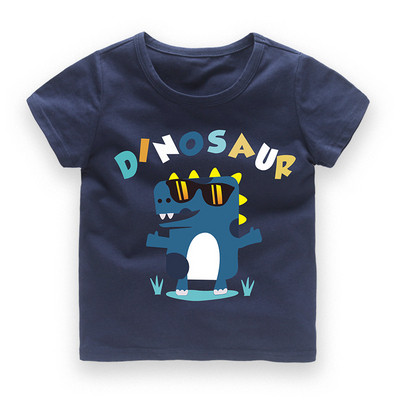 Детска модерна тениска за момчета с апликция в два цвята