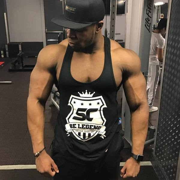 Modern férfi felső három színben rátéttel