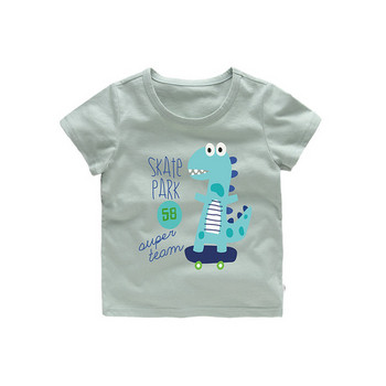 Παιδικό μπλουζάκι για αγόρια με κοντό μανίκι και εφαρμογή σε τρία χρώματα