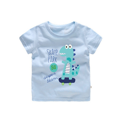 Детска тениска за момчета с къс ръкав и апликация в три цвята