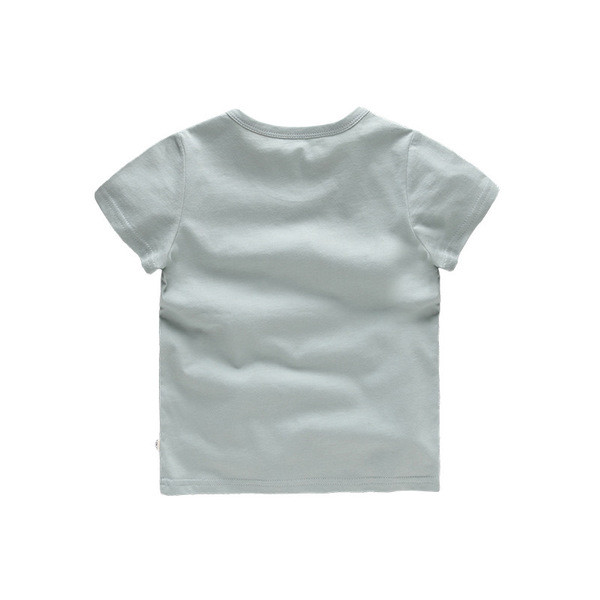 Gyermek póló fiúknak rövid ujjal, rátéttel, három színben