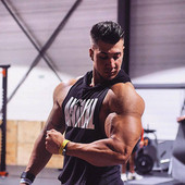 Modern férfi felső, kapucnival és felirattal két színben