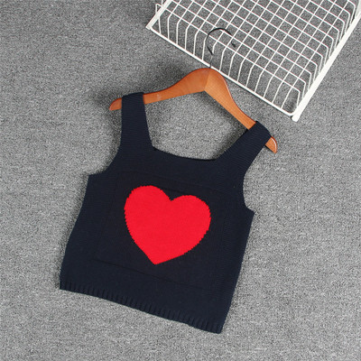 Παιδικό αμάνικο μπλουζάκι με φαρδιές λουρίδες σε διάφορα χρώματα