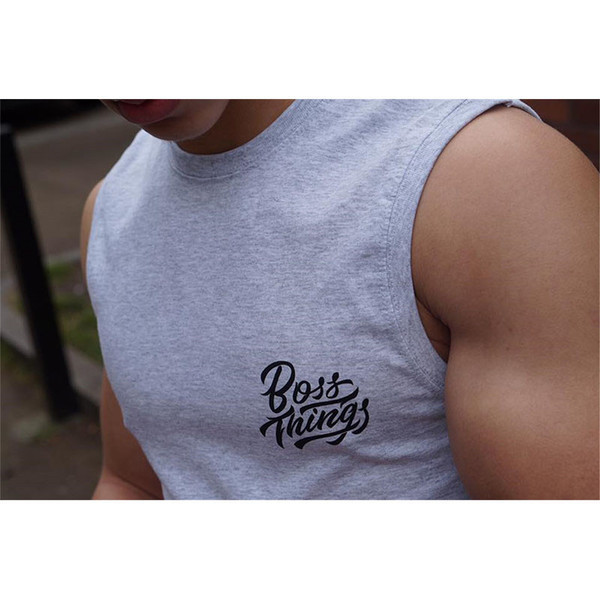 Napi férfi felső két színben felirattal