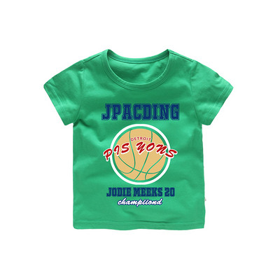 Спортна детска тениска за момчета с надписи в три цвята