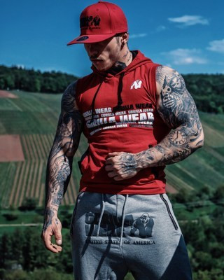 Μοντέρνο ανδρικό αμάνικο μπλουζάκι με δύο μοντέλα