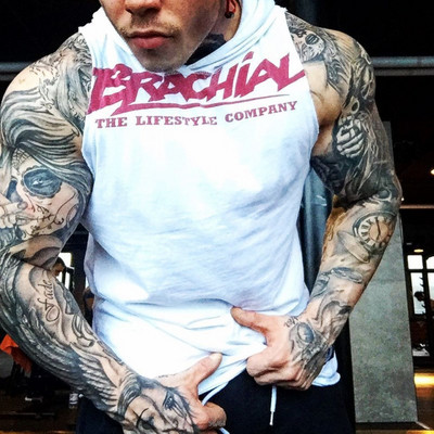 Μοντέρνο ανδρικό αμάνικο μπλουζάκι με δύο μοντέλα