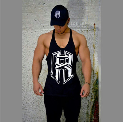 Casual ανδρικά αμάνικα μπλουζάκια σε τρία χρώματα με εφαρμογές