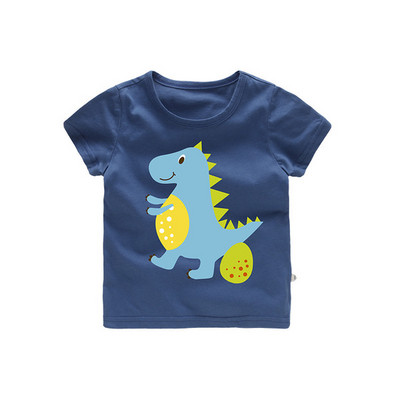 Детска тениска за момчета в три цвята с апликация
