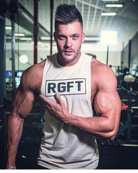 Férfi modern felső, több színben felirattal