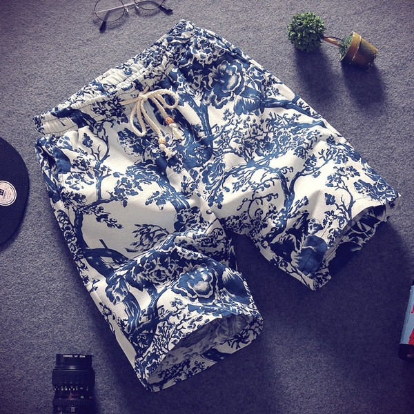 Мъжки къси шорти с с връзки в няколко модела