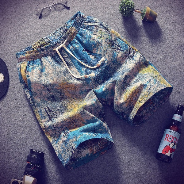 Мъжки къси шорти с с връзки в няколко модела