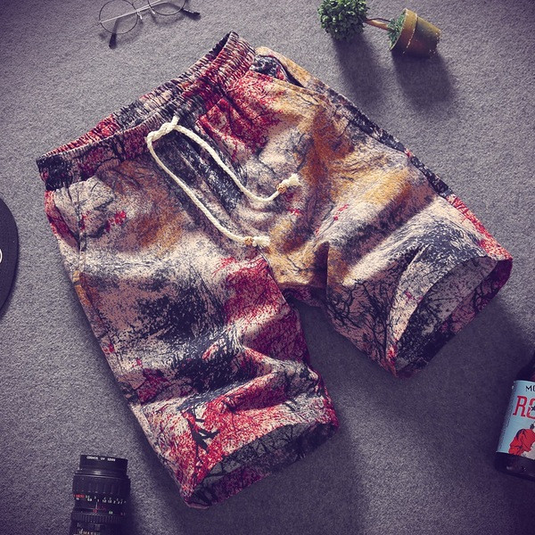 Мъжки къси шорти с с връзки в няколко модела