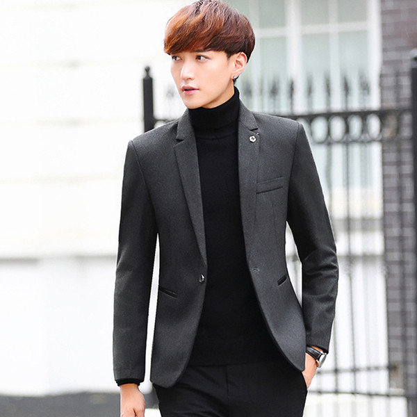 Стилно мъжко сако в три цвята с джобове