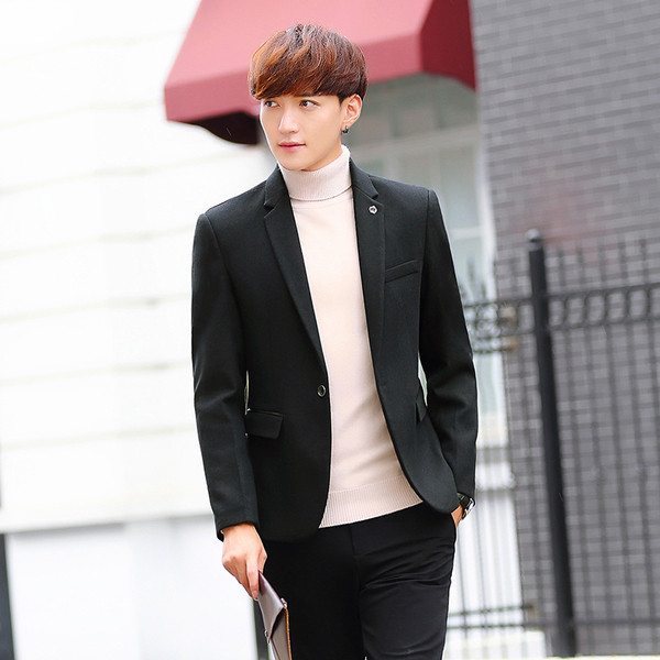 Стилно мъжко сако в три цвята с джобове