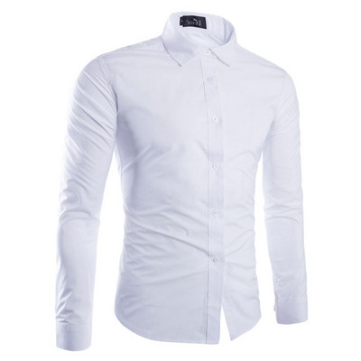 Cămașă clasică pentru bărbați, cu mâneci lungi, în diferite culori