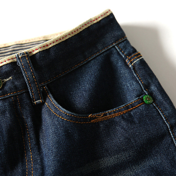 Мъжки къси дънкови панталони с джоб