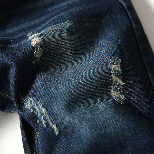 Мъжки къси дънкови панталони с джоб