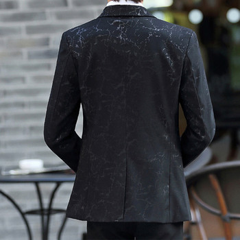 Стилно мъжко сако в три цвята с брожка