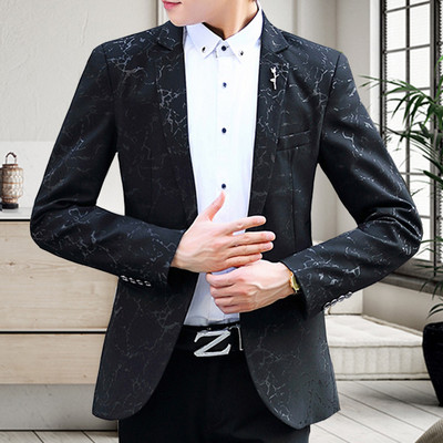 Стилно мъжко сако в три цвята с брожка