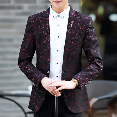 Стилно мъжко сако в три цвята с брожка