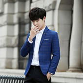 Елегантно мъжко сако в три цвята с метална брожка