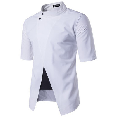 Пролетна мъжка риза с къс ръкав в няколко цвята