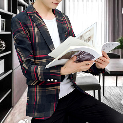 Небрежно мъжко карирано сако в два цвята