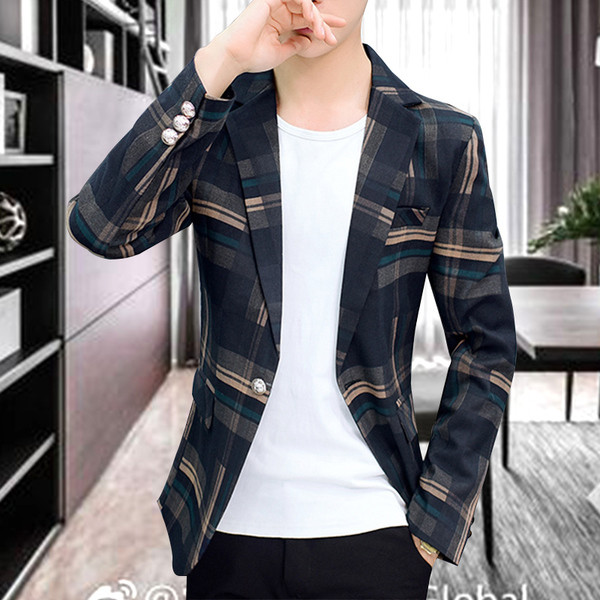 Небрежно мъжко карирано сако в два цвята